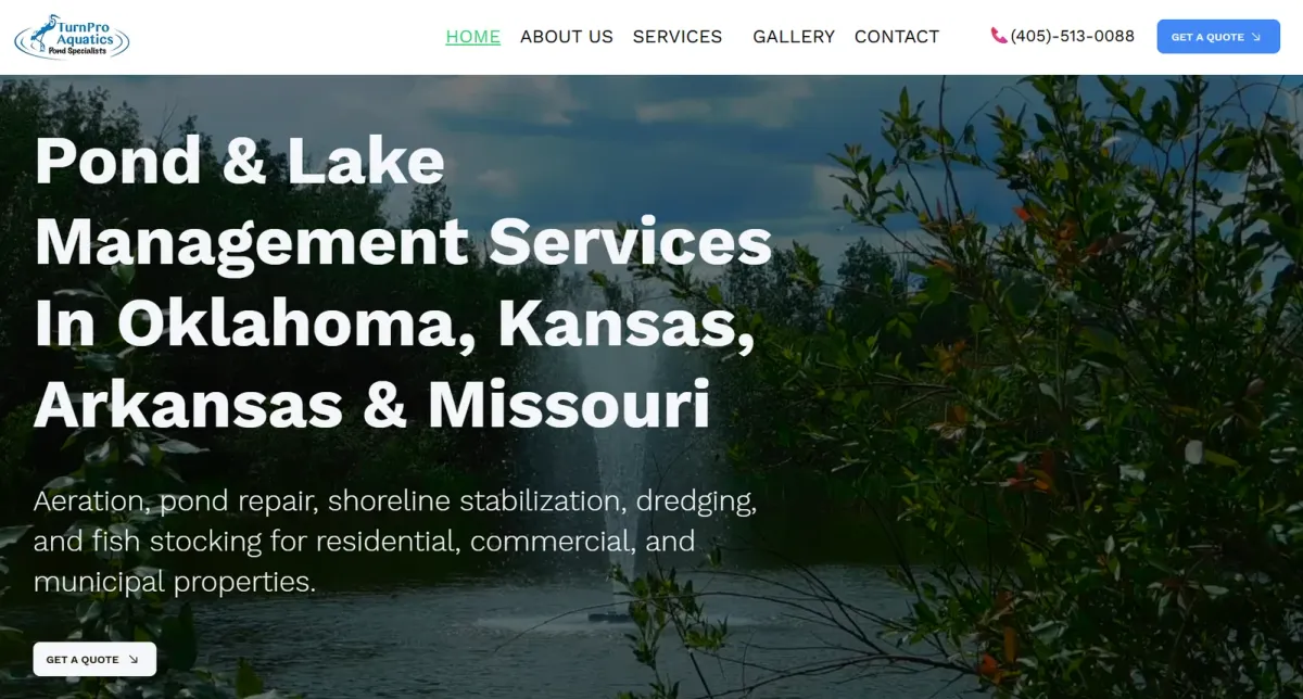 Website Square One built for TurnPro Aquatics